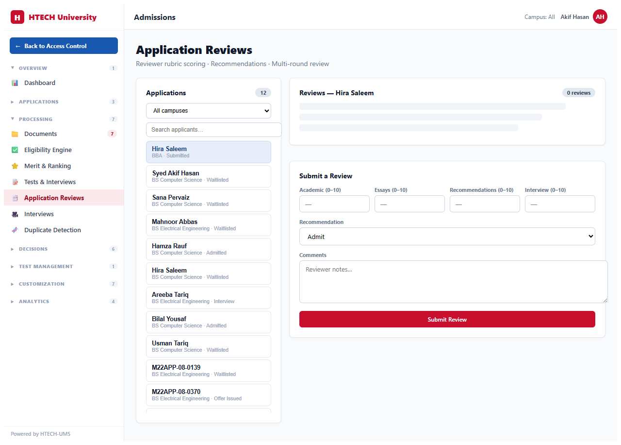 Admissions & Enrollment — reviews